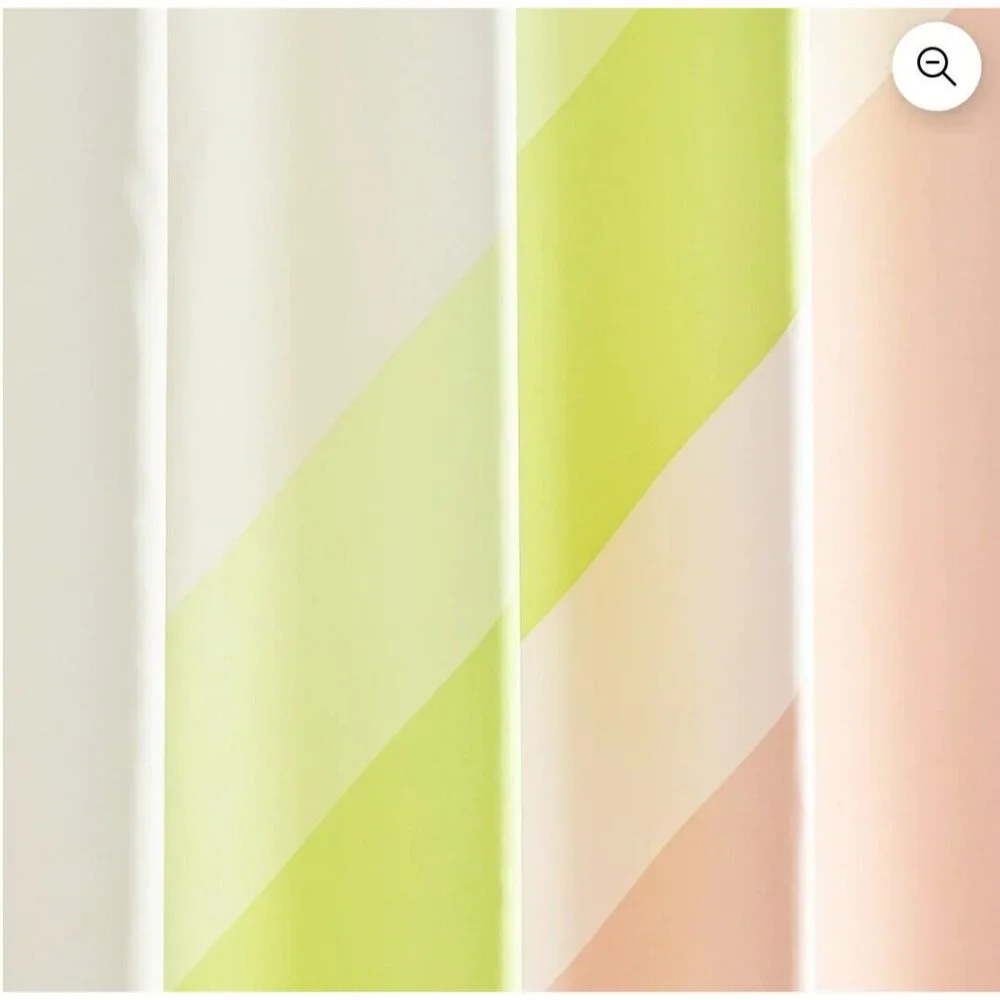 Mainstays Pastel Colorblock Shower Curtain, 72